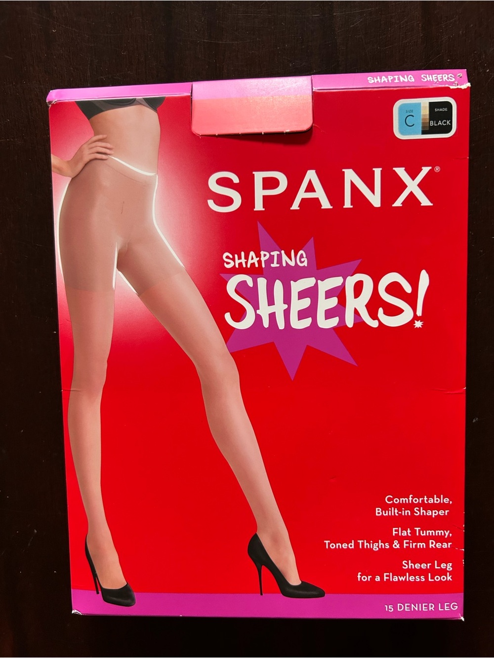Spanx Firm Believer Shaping Sheers Size C Black - NEW WITH TAGS